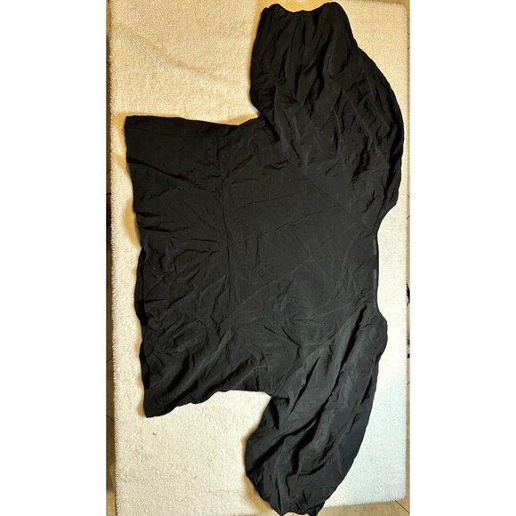 Torrid Plus Rayon Button Front V Neck Deep Black Blouse Sz 4X (26) - Picture 8 of 9